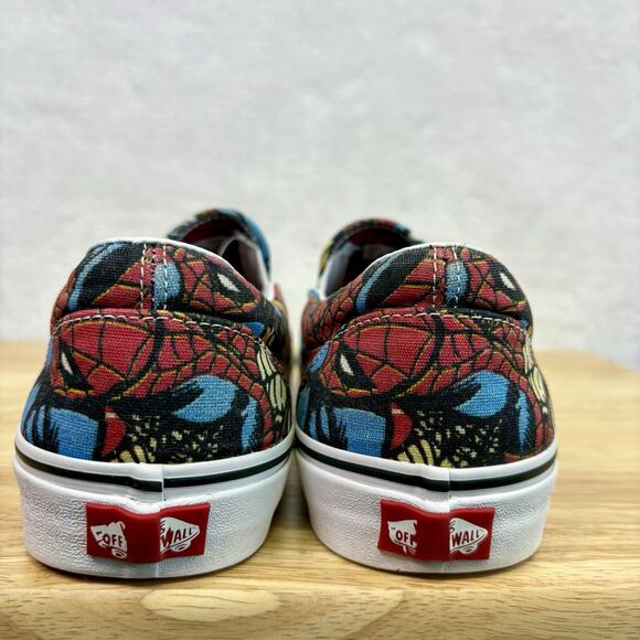 Vans x Marvel Comics Spiderman Slip-On Shoes Mens Size 10.5 - Picture 3 of 16